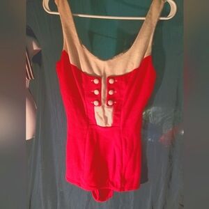 Vintage red bathing suit